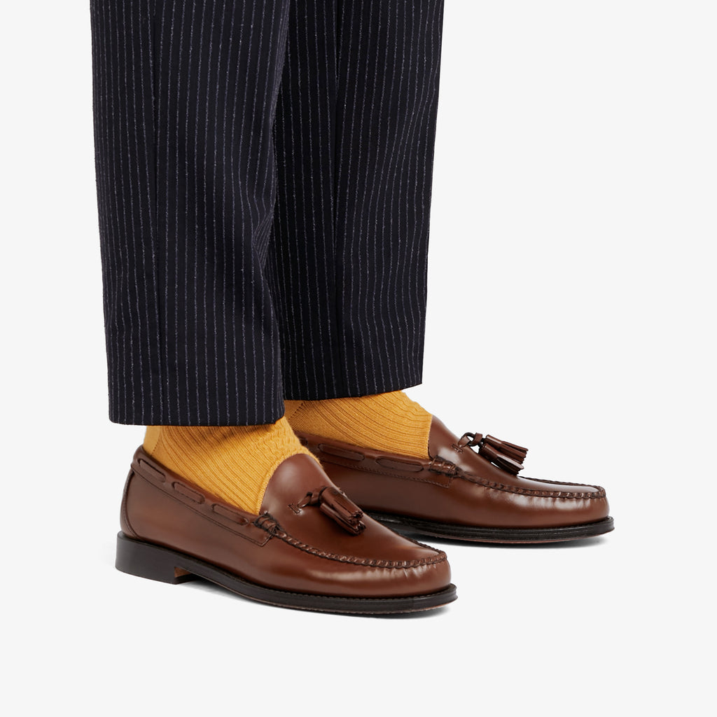 Brown Loafers With Tassels Mens | Bass Weejuns Tassel Loafers â 