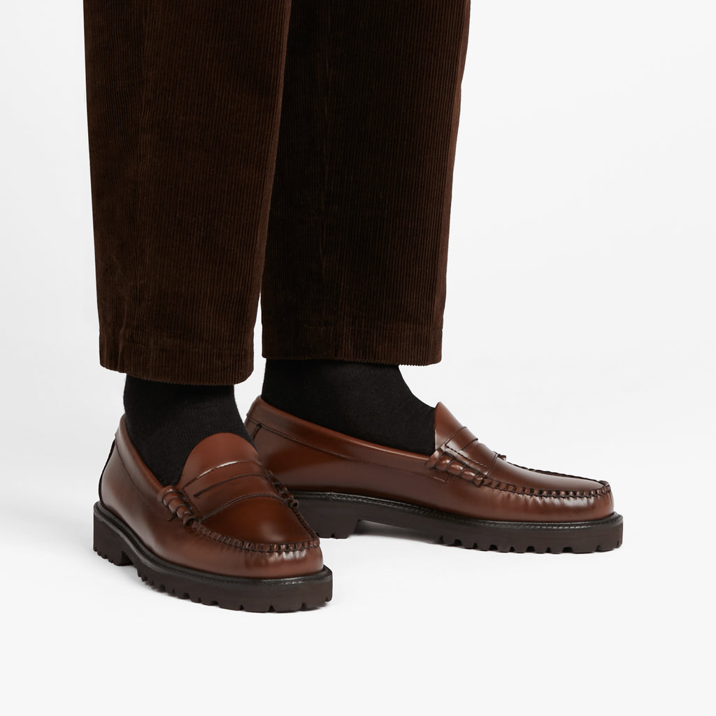 Mens Brown Leather Penny Loafers Weejuns 90S – 1876