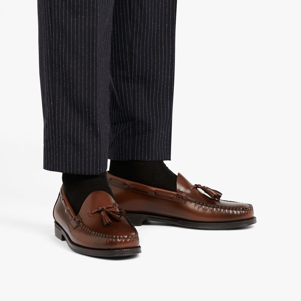 G.H. Bass & Co. Men\'s Dark Brown Tassel Loafers GH Bass Tassel Loafers Mens 9 Walnut Tassel Leather Casual  main image 2