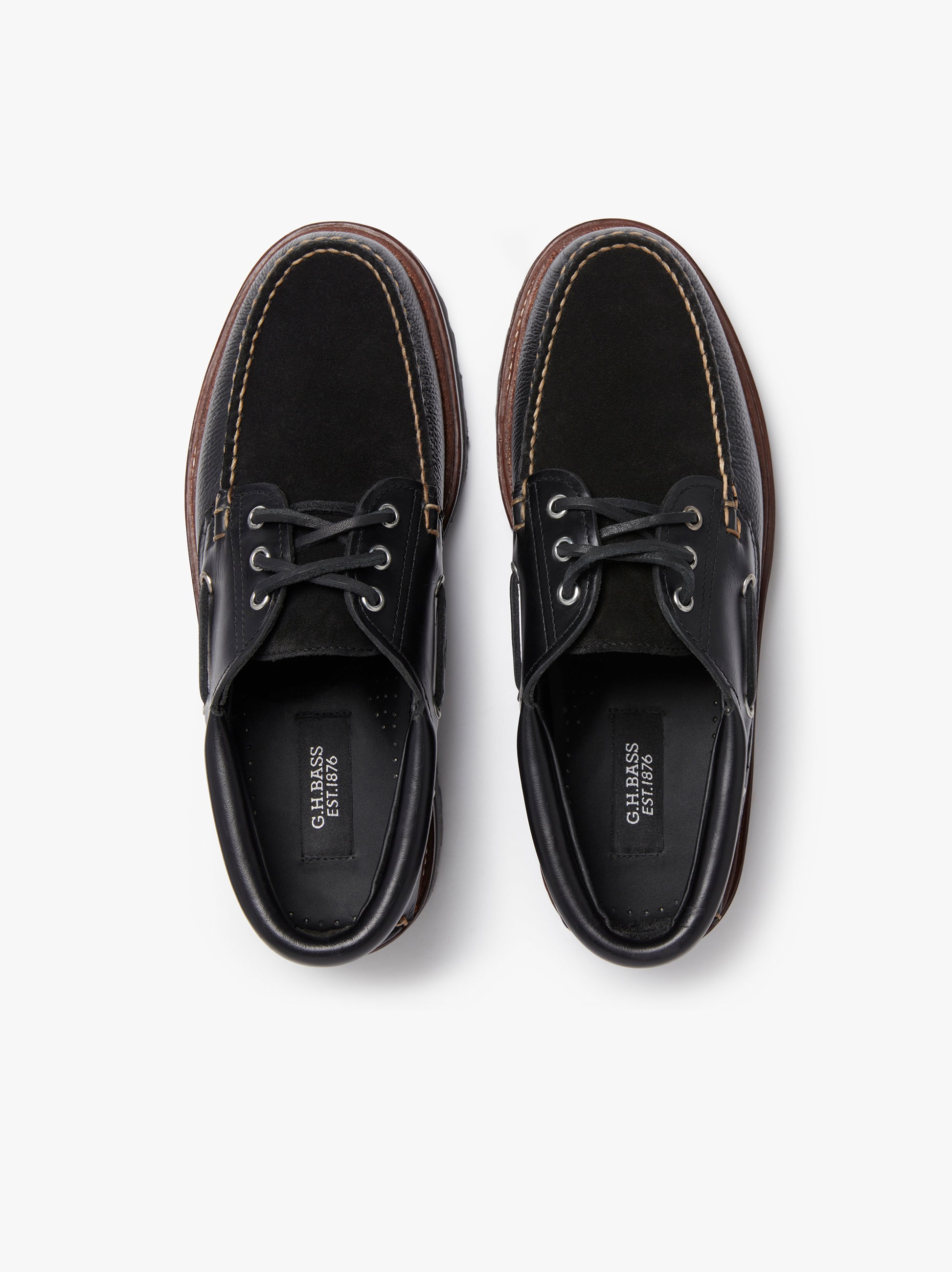 靴 Ghbass CAMP MOC / BLACK MONO 26cm Mens Black Leather Boots | Black Pull Up Boots – G.H.BASS 1876