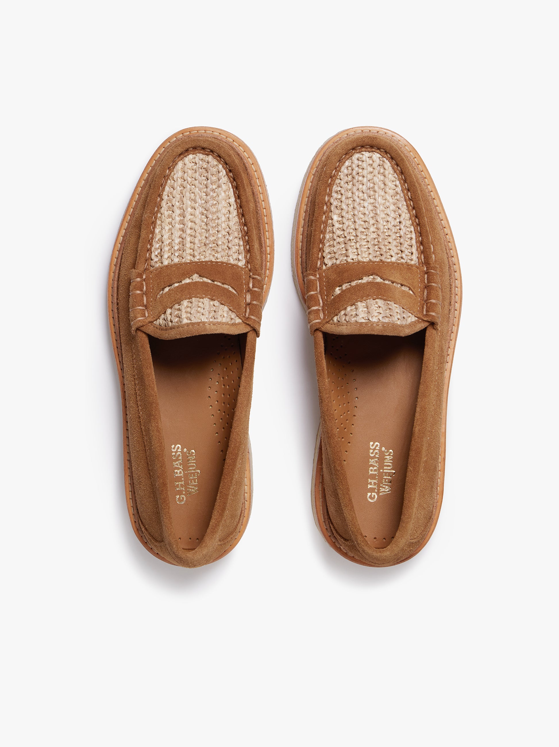 Weejuns Crepe Sole Larson Penny Loafers – G.H.BASS 1876