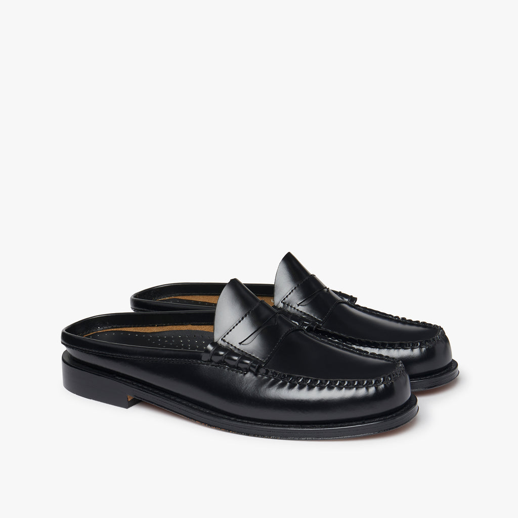 Weejuns Larson Penny Slides In A Polished Black Leather  display picture 1