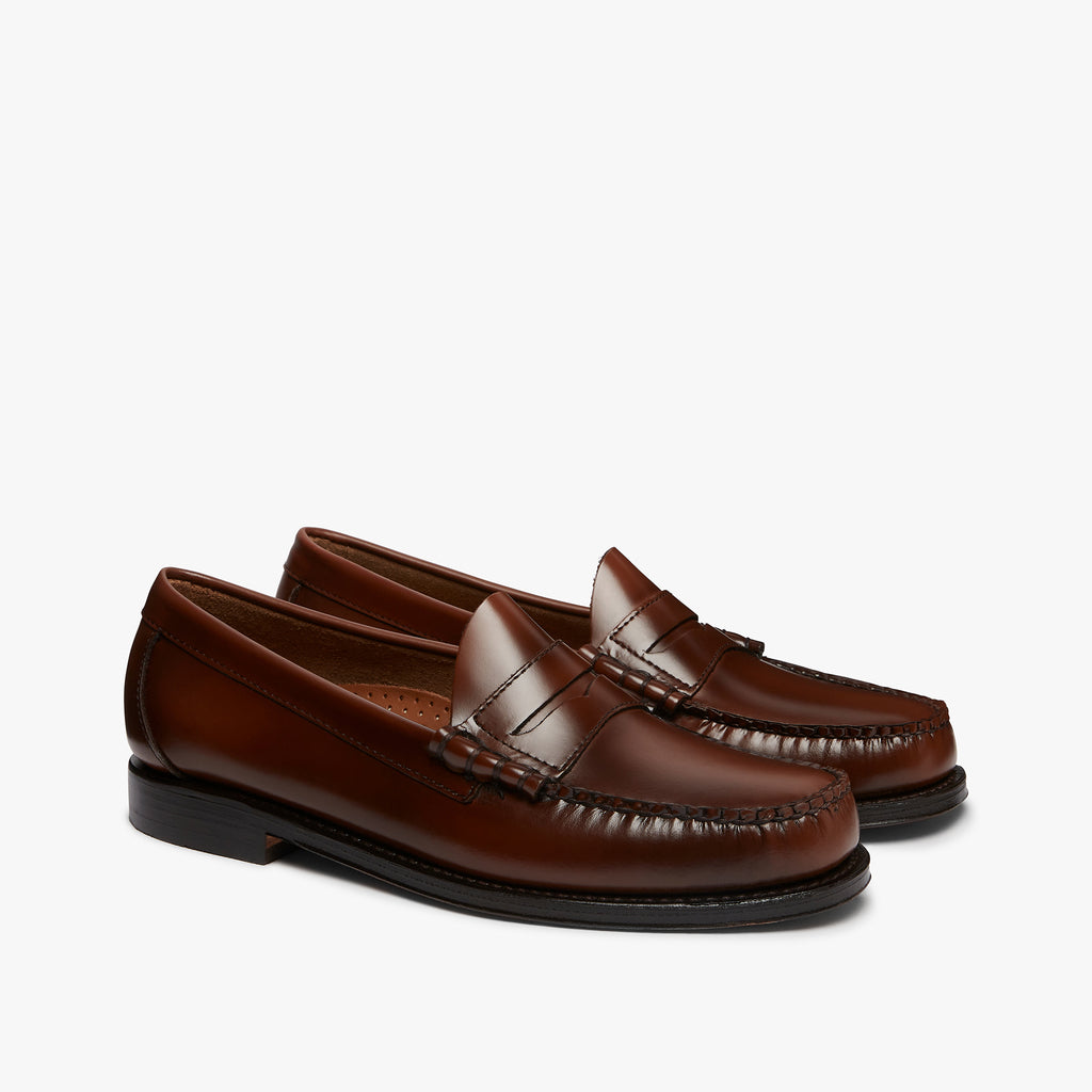 Men's Weejuns Larson Penny Loafers In Brown Leather