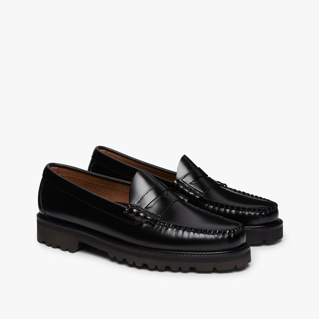 Black Loafers For Men Bass Weejuns Larson 90S Loafer – 1876