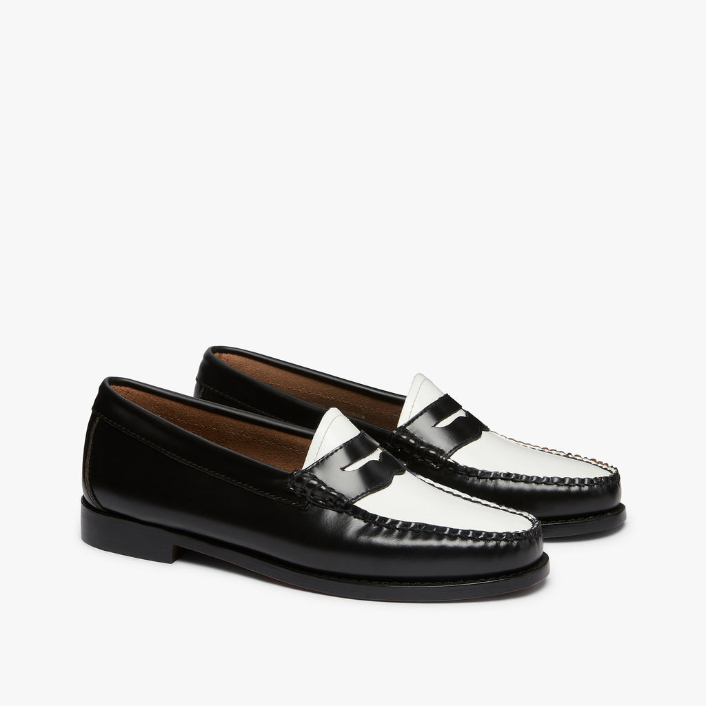 Black And White Penny Loafers Womens Black And White Loafers