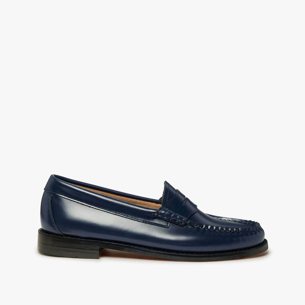 Navy Loafers Womens Navy Leather Loafers – 1876