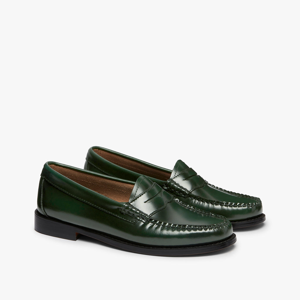 G.H. Bass Weejuns Penny Loafers | Olive Green | Academia | GUC | 10 D Wide Weejuns Penny Loafers – G.H.BASS 1876 main image 2