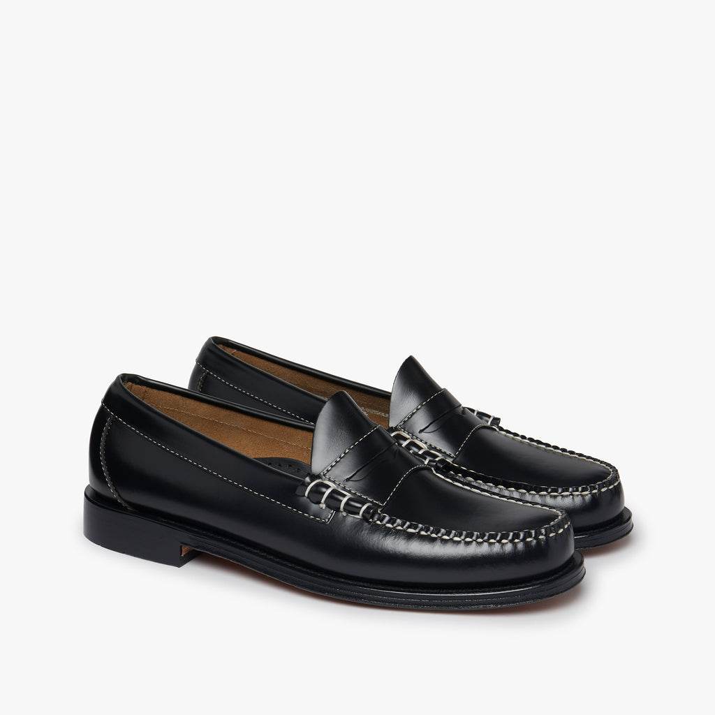Weejuns Larson Penny Loafers With A White Contrast Stitch - G.H.BASS â G.H.BASS 1876