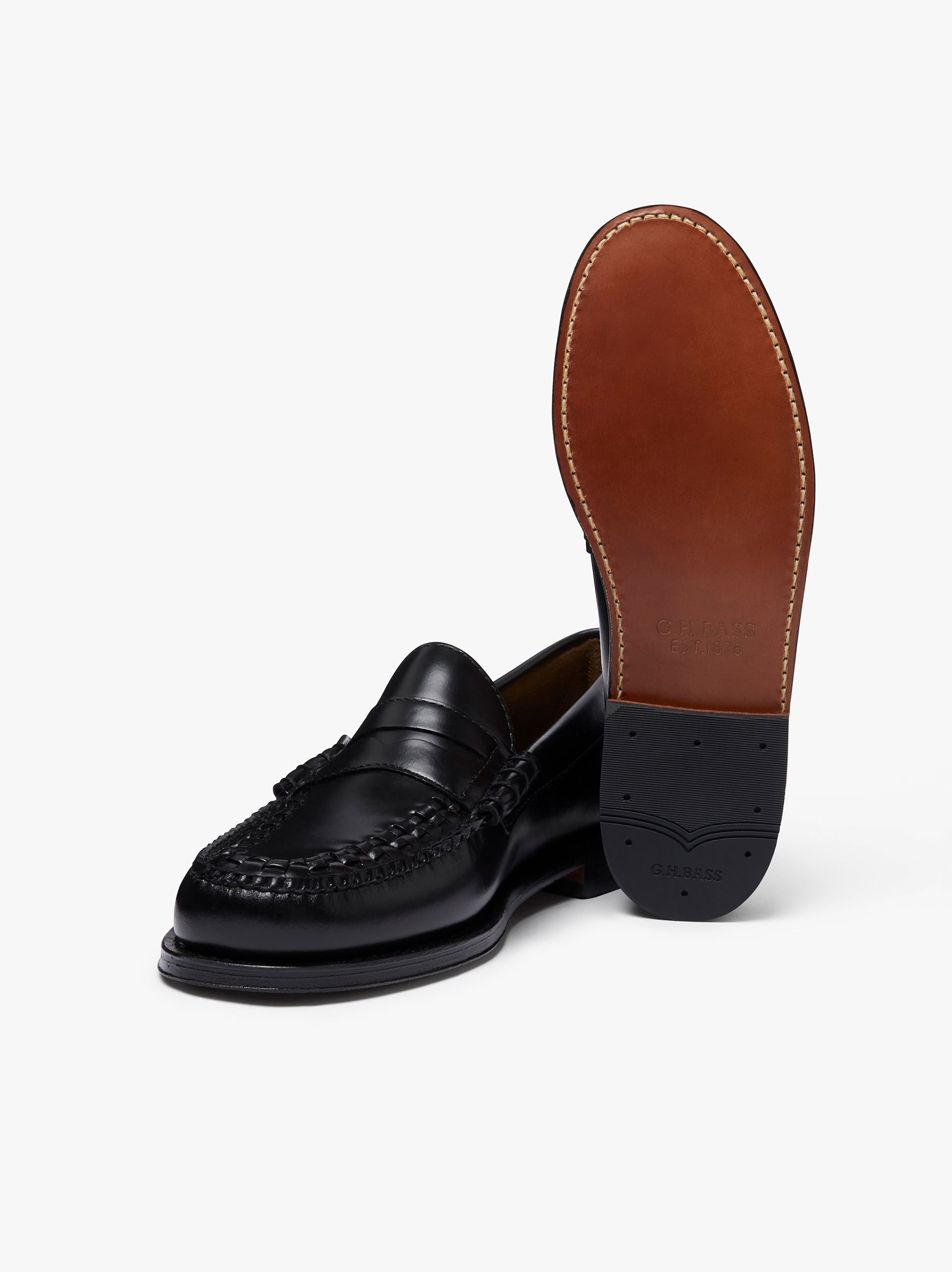 The Weejuns Larson Weave Loafers With Contrast Weave - G.H.BASS