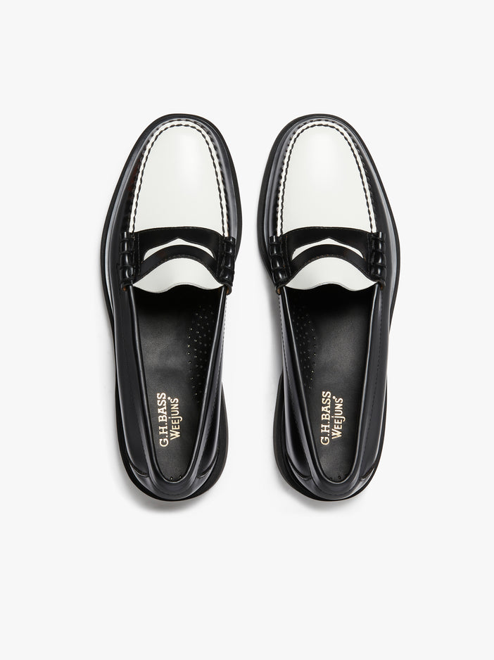 weejuns larson penny loafers black leather