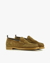 Easy Weejuns Larson Suede Penny Loafers Mid Brown Suede