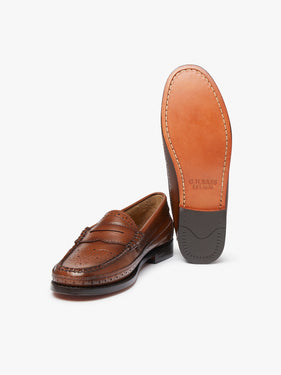 Weejuns Brogue Penny Loafers