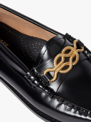 Weejuns Rope Brooch Penny Loafers