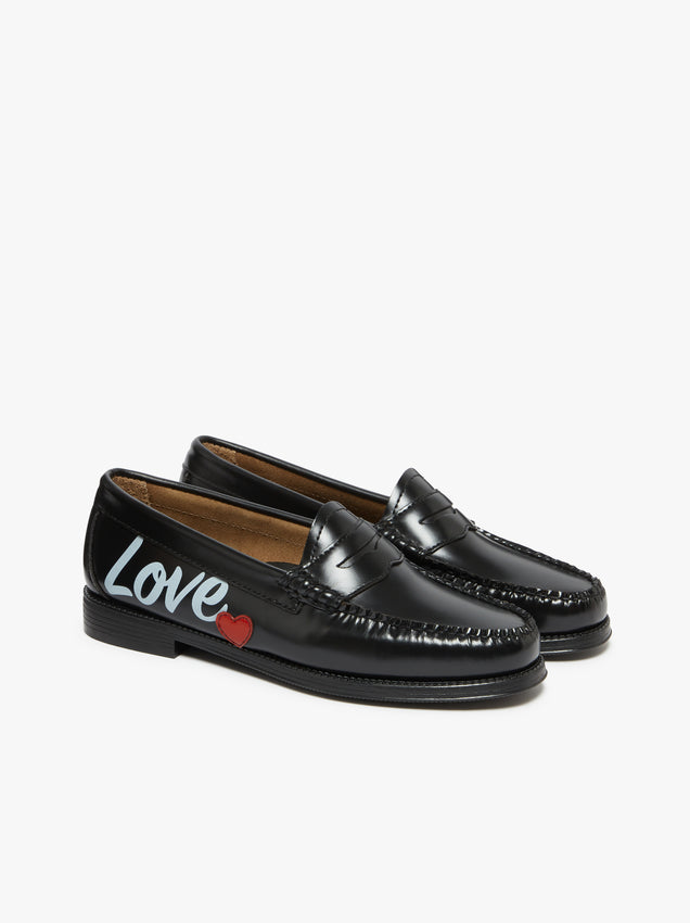 Easy Weejuns Penny Love Note Loafers