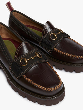 G.H.BASS x Nicholas Daley Weejuns Super Lug Lincoln Horsebit Loafers