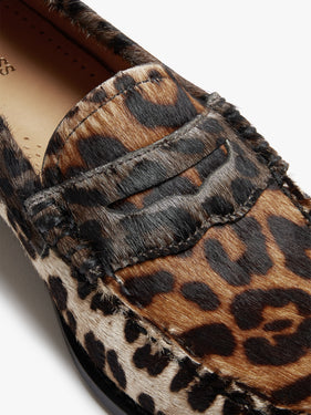 Whitney Leopard Penny Loafers