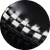 Black with White Check