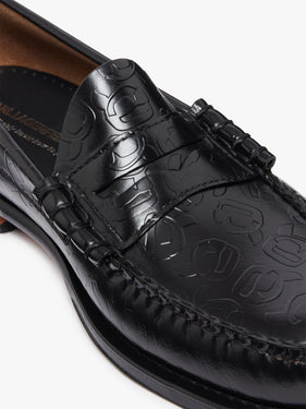 KL x G.H.BASS Embossed Penny Loafers