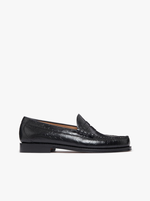 KL x G.H.BASS Embossed Penny Loafers