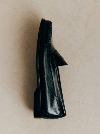 KL x G.H.BASS Embossed Penny Loafers