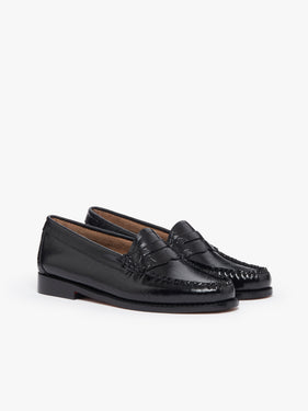 KL x G.H.BASS Embossed Penny Loafers