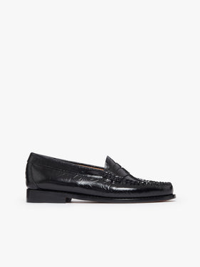 KL x G.H.BASS Embossed Penny Loafers