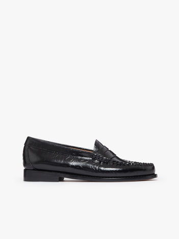 KL x G.H.BASS Embossed Penny Loafers