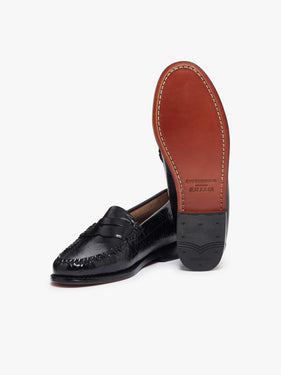 KL x G.H.BASS Embossed Penny Loafers