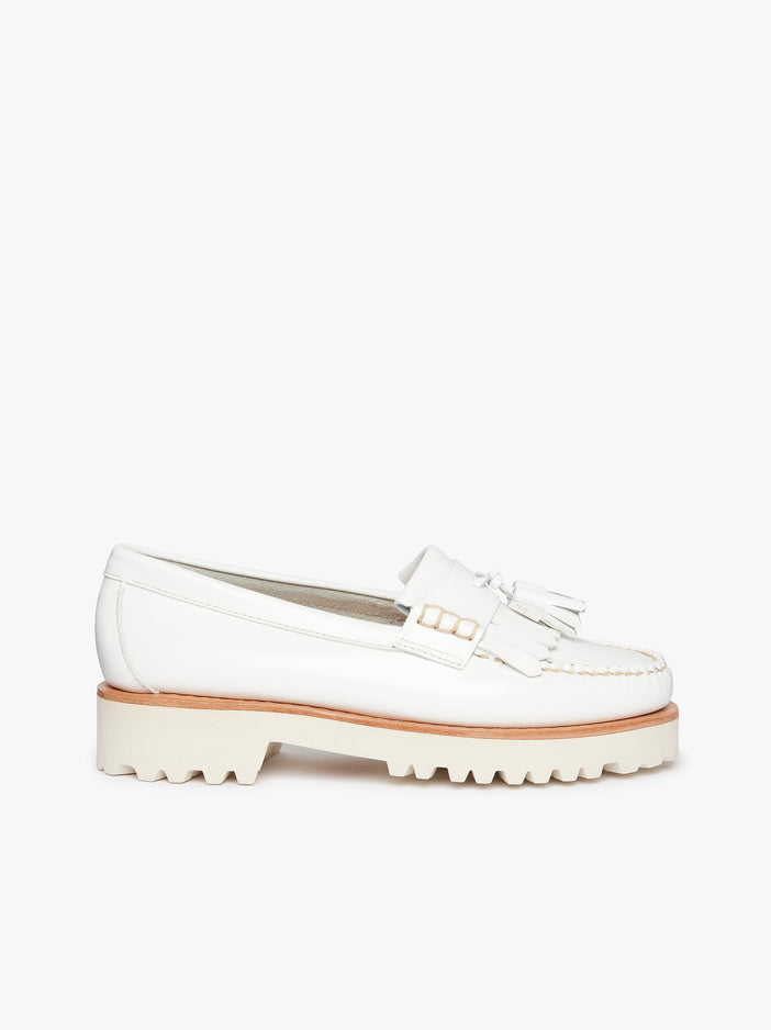 Womens White Loafers With Tassels White Leather Loafers G.H.BASS 1876 — free download