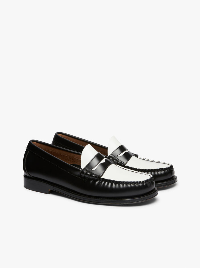 Black And White Mens Penny Loafers Black And White Loafers G.H.BASS