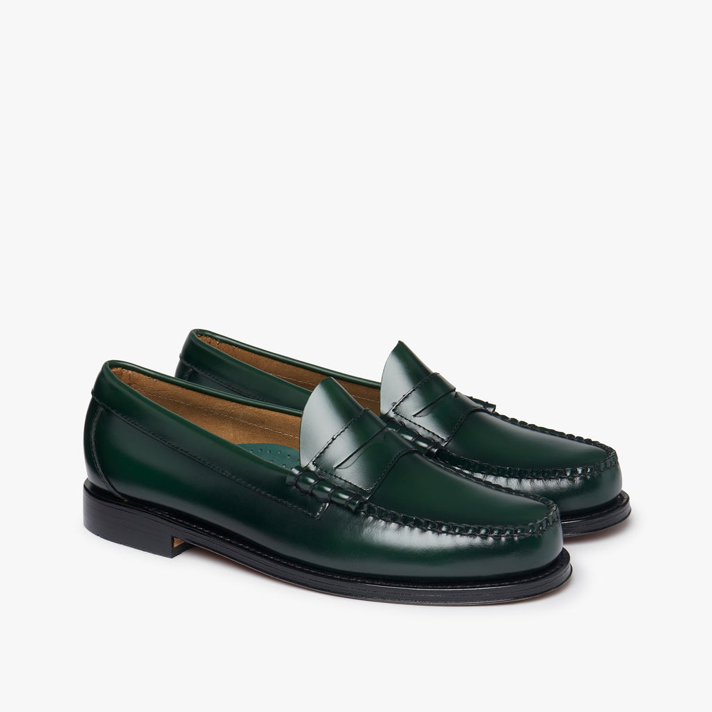 Mens Green Leather Loafers Green Leather Loafers G.H.BASS 1876