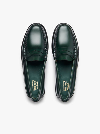 Mens Green Leather Loafers | Green Leather Loafers – G.H.BASS – G.H ...