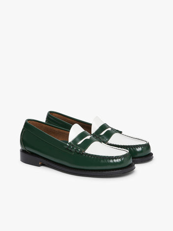 Green And White Loafers | Green And White Penny Loafers – G.H.BASS – G ...