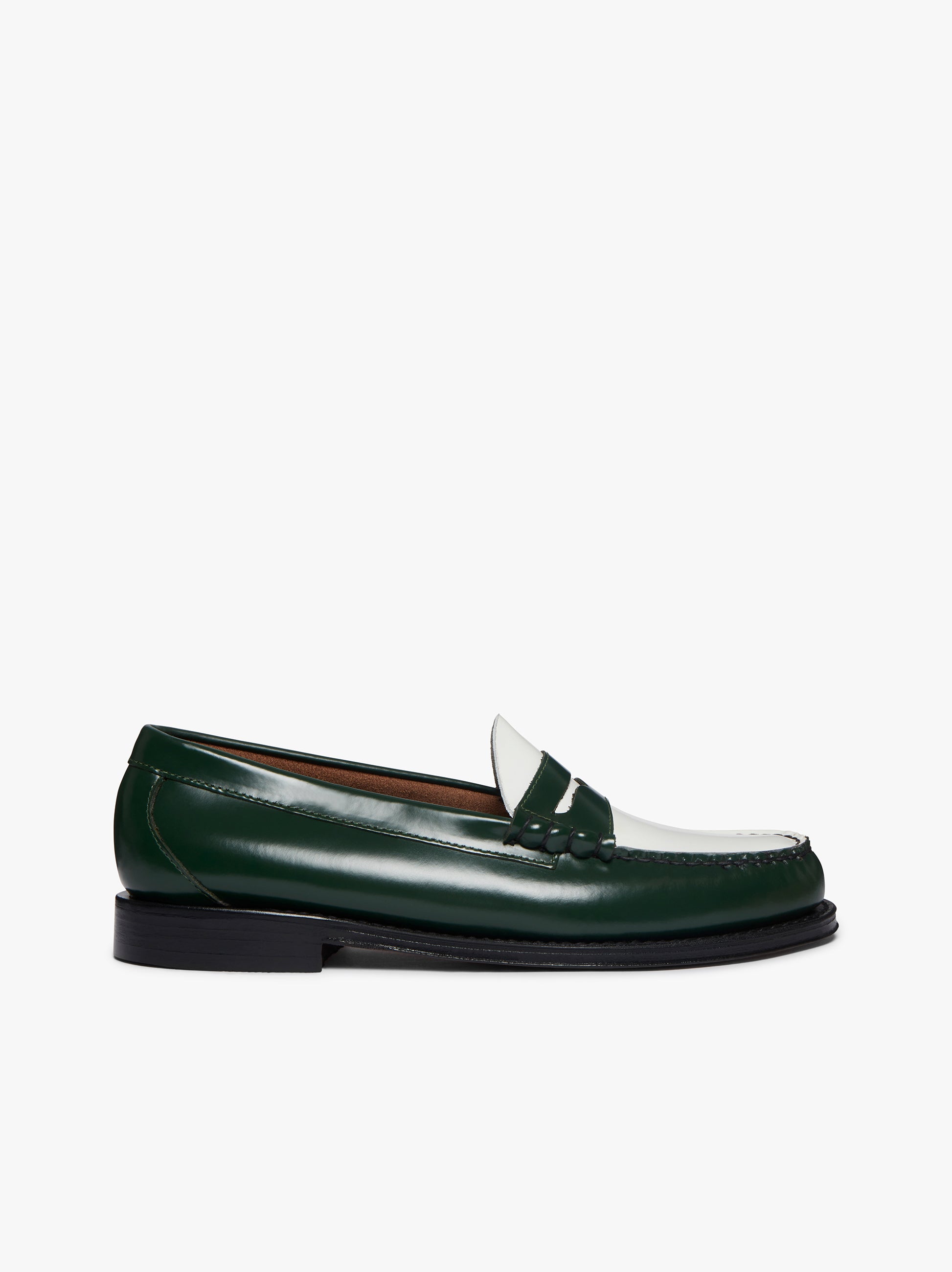 Green And White Loafers | Green And White Penny Loafers – G.H.BASS