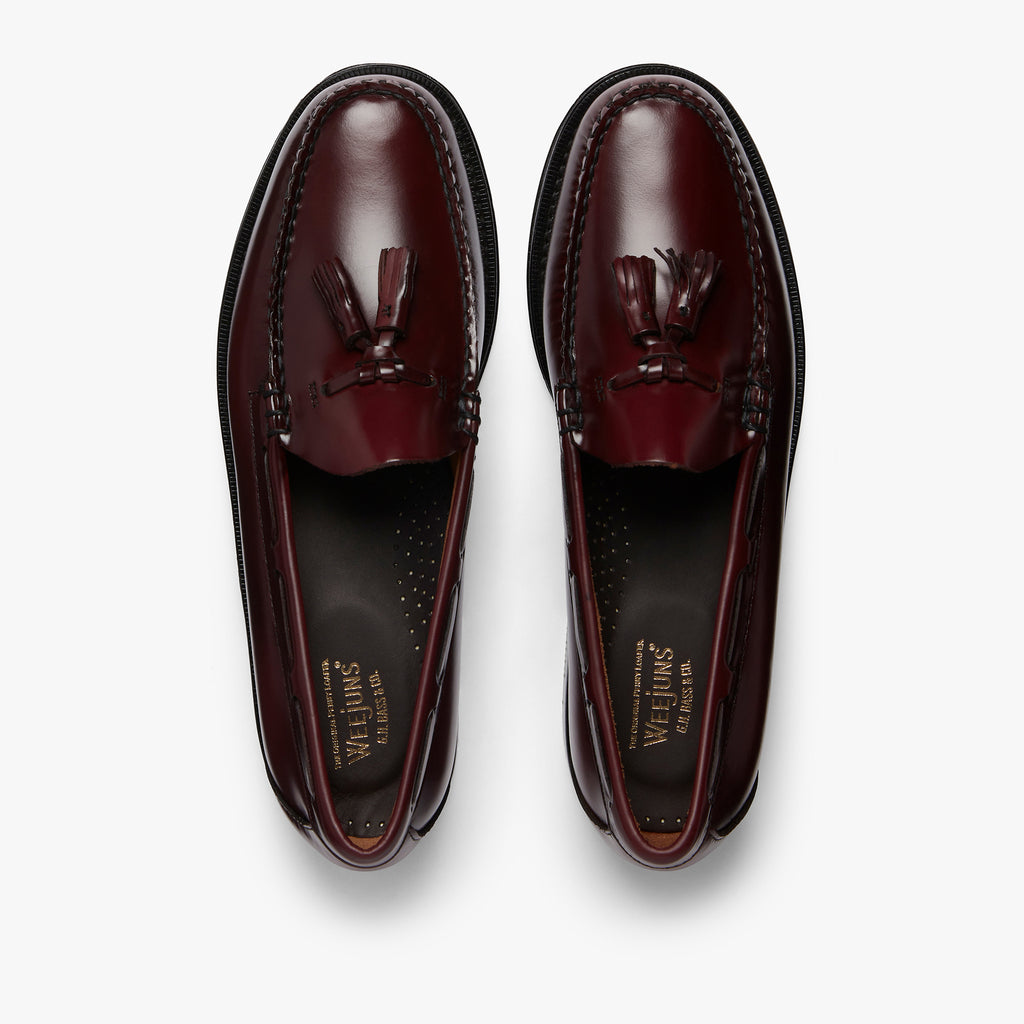Wine Leather Tassel Loafers For Men Uk | Tassel Loafers – G.H.BASS – G ...