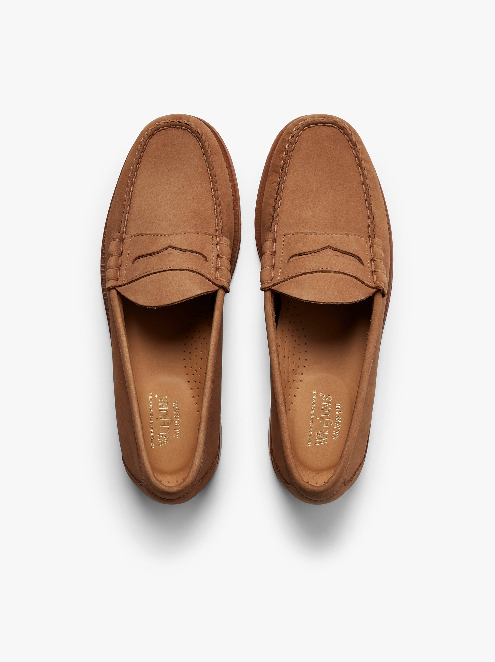 Nubuck Loafers Earth Loafers G.H.BASS G.H.BASS 1876