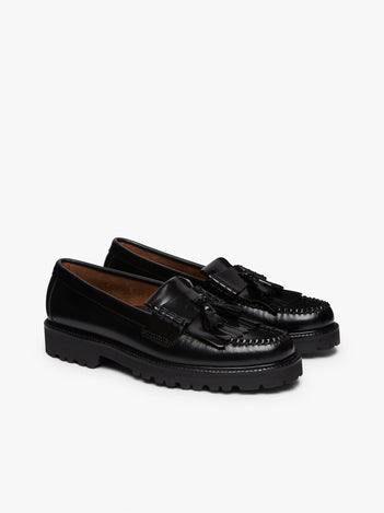 Kiltie Loafers Mens | Black Leather Loafers â€“ G.H.BASS – G.H.BASS 1876