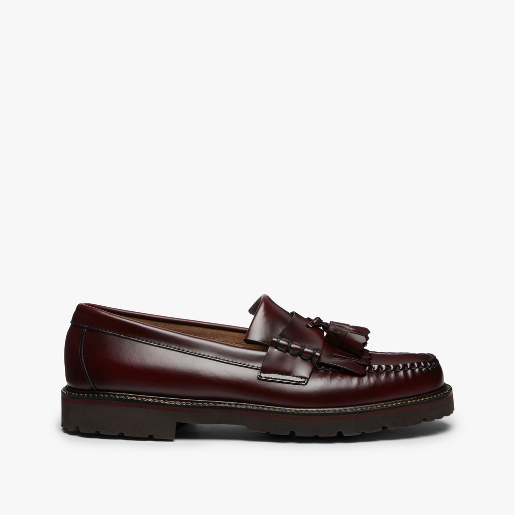 Kiltie Tassel Loafer Mens | Wine Leather Loafers – G.H.BASS – G.H.BASS 1876