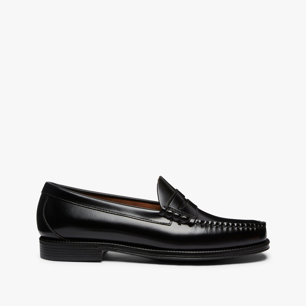 Easy Weejuns Larson Penny Black Leather | Mens Black Loafers G.H.BASS ...