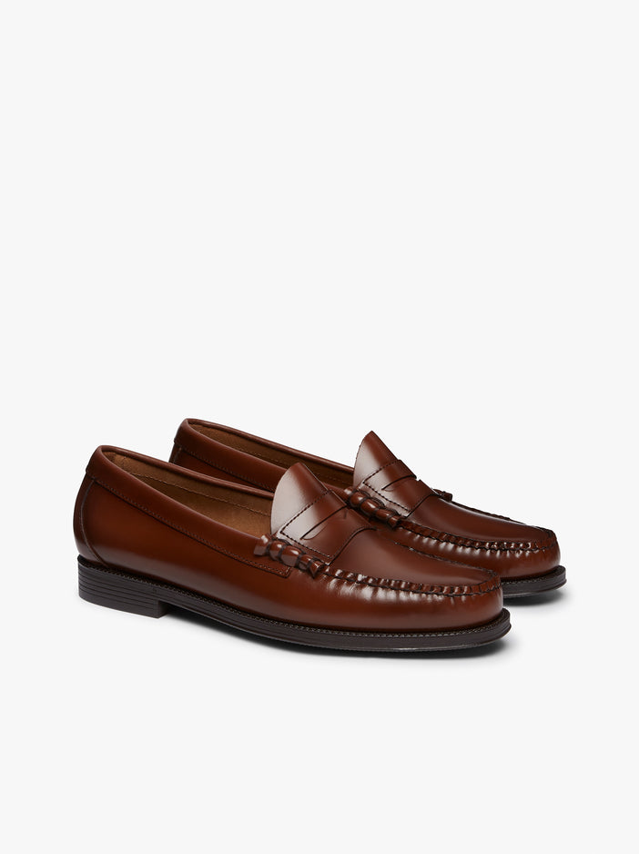 Mens Brown Leather Penny Loafers | Brown Leather Loafers – G.H.BASS – G ...