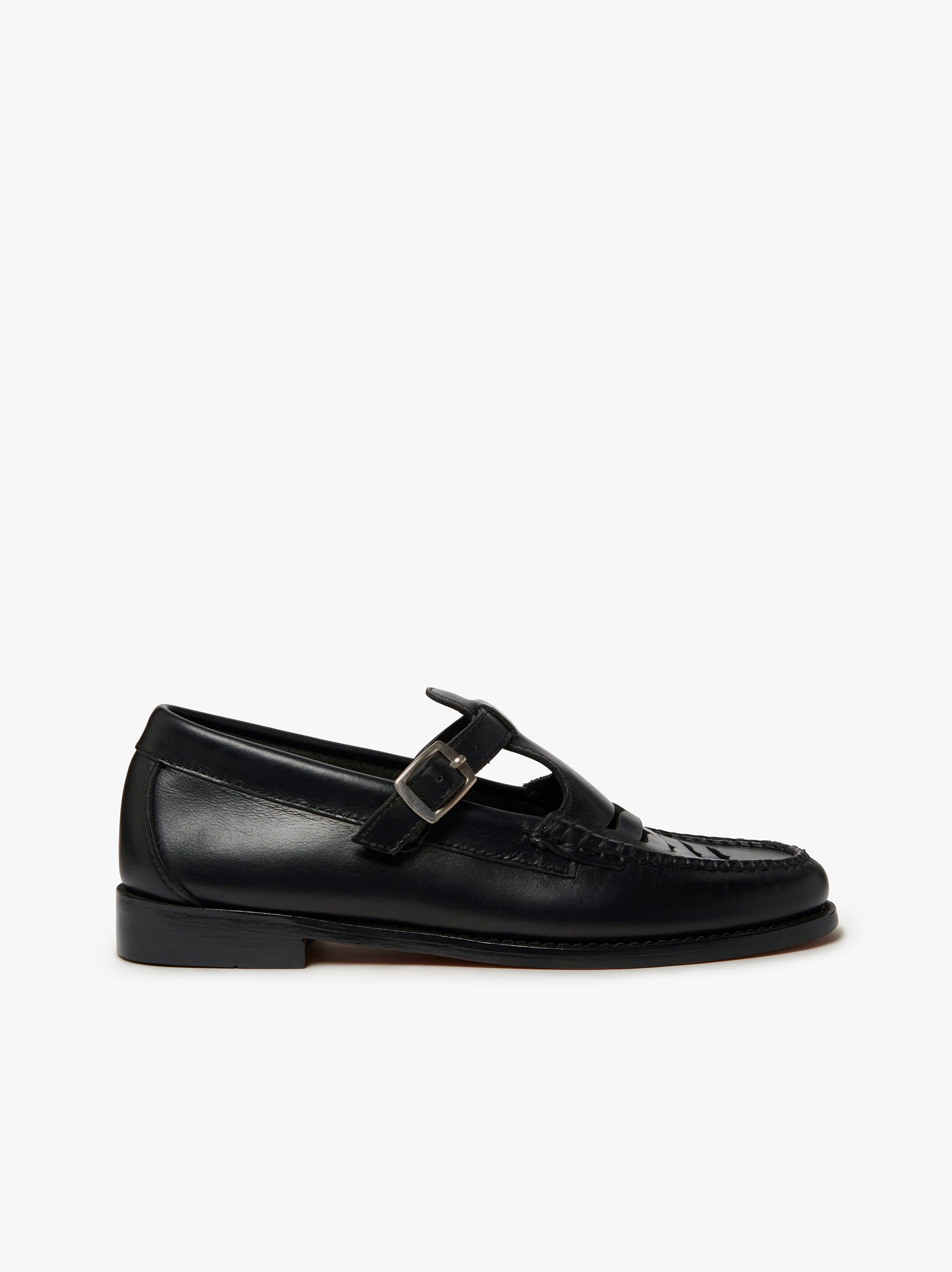 Black and 2025 white mary janes