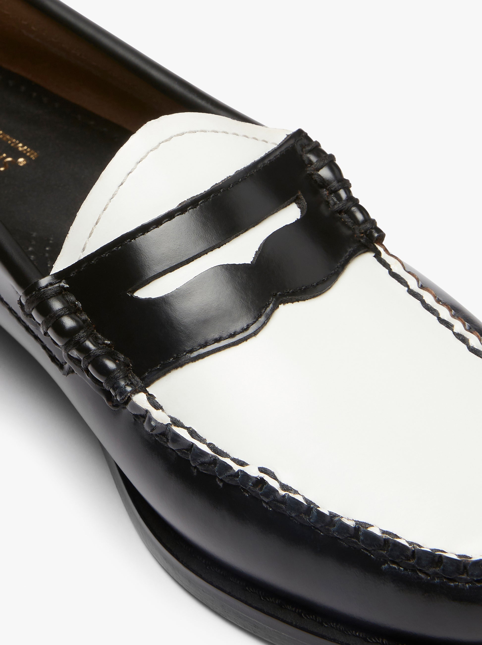 Black And White Penny Loafers Womens | Black And White Loafers 