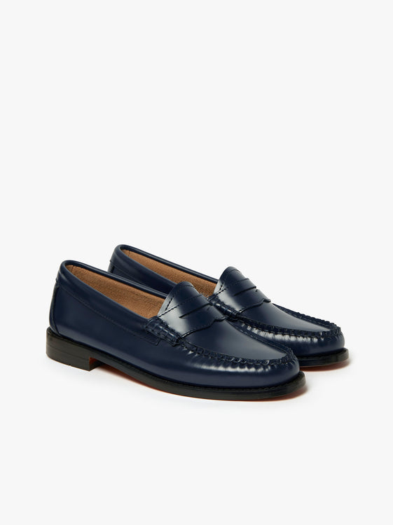Navy Loafers Womens | Navy Leather Loafers – G.H.BASS – G.H.BASS 1876