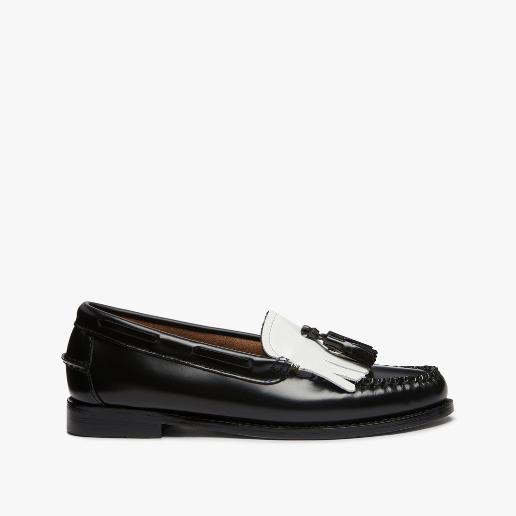 Black And White Tassel Loafers | Womens Loafers â€“ G.H.BASS – G.H.BASS ...