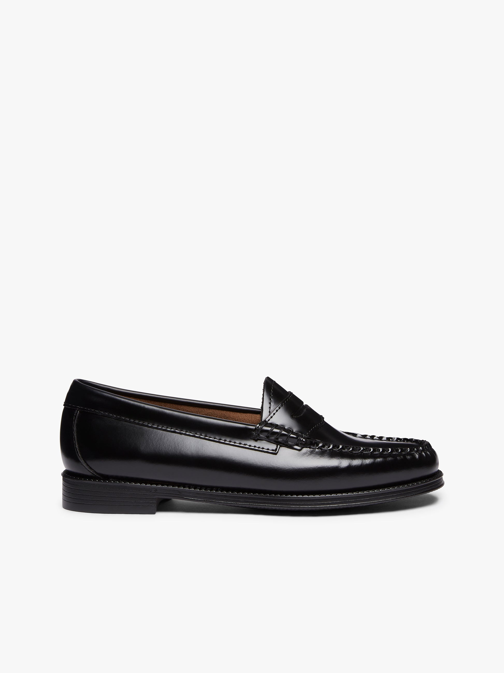 Black Leather Penny Loafers Womens Womens Black Leather Loafers