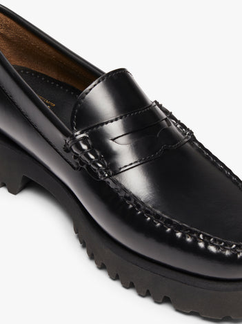 Black Penny Loafers | Womens Leather Loafers – G.H.BASS – G.H.BASS 1876