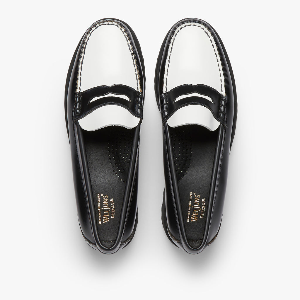 Black And White Loafers Womens | Weejuns 90S Penny Loafers – G.H.BASS ...