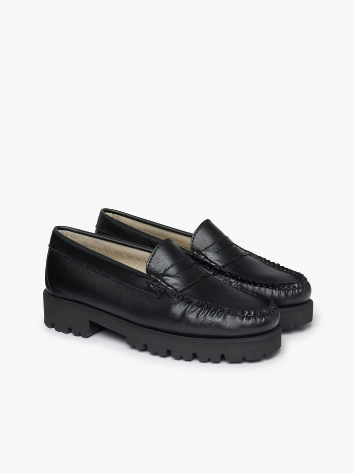 Vegan Loafers Womens Womens Black Loafers G.H.BASS 1876