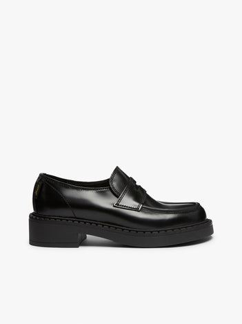 Albany II Saddle Loafers | Black Leather Loafers Womens – G.H.BASS 1876