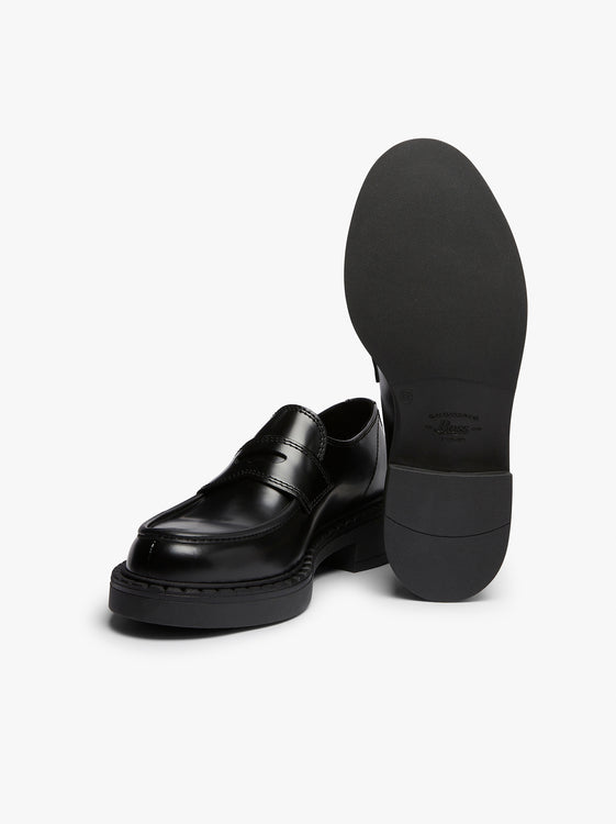 Albany II Saddle Loafers | Black Leather Loafers Womens – G.H.BASS – G ...
